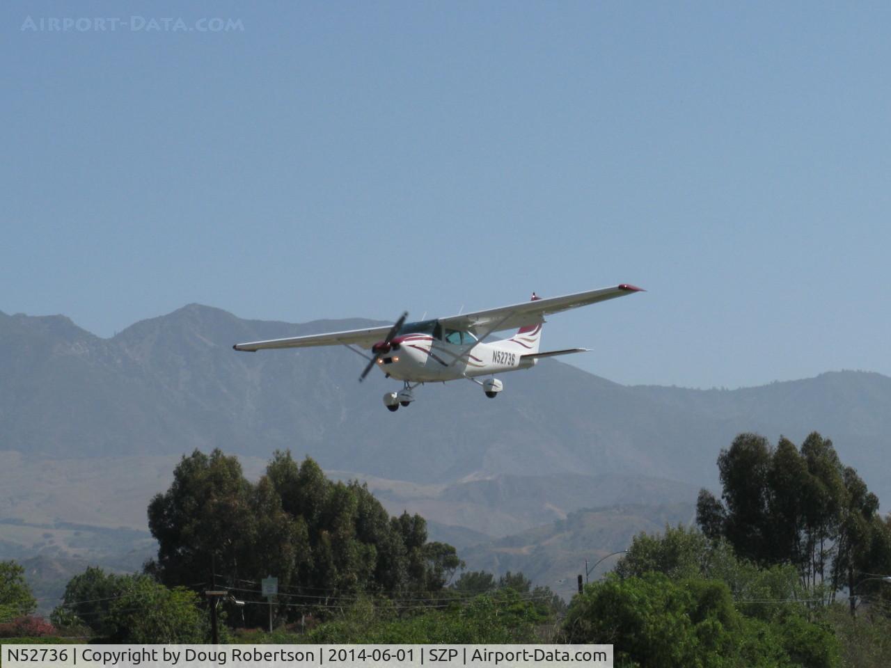 N52736, 1974 Cessna 182P Skylane C/N 18262807, 1974 Cessna 182P SKYLANE, Continental O-470-S 230 Hp, on final Rwy 22