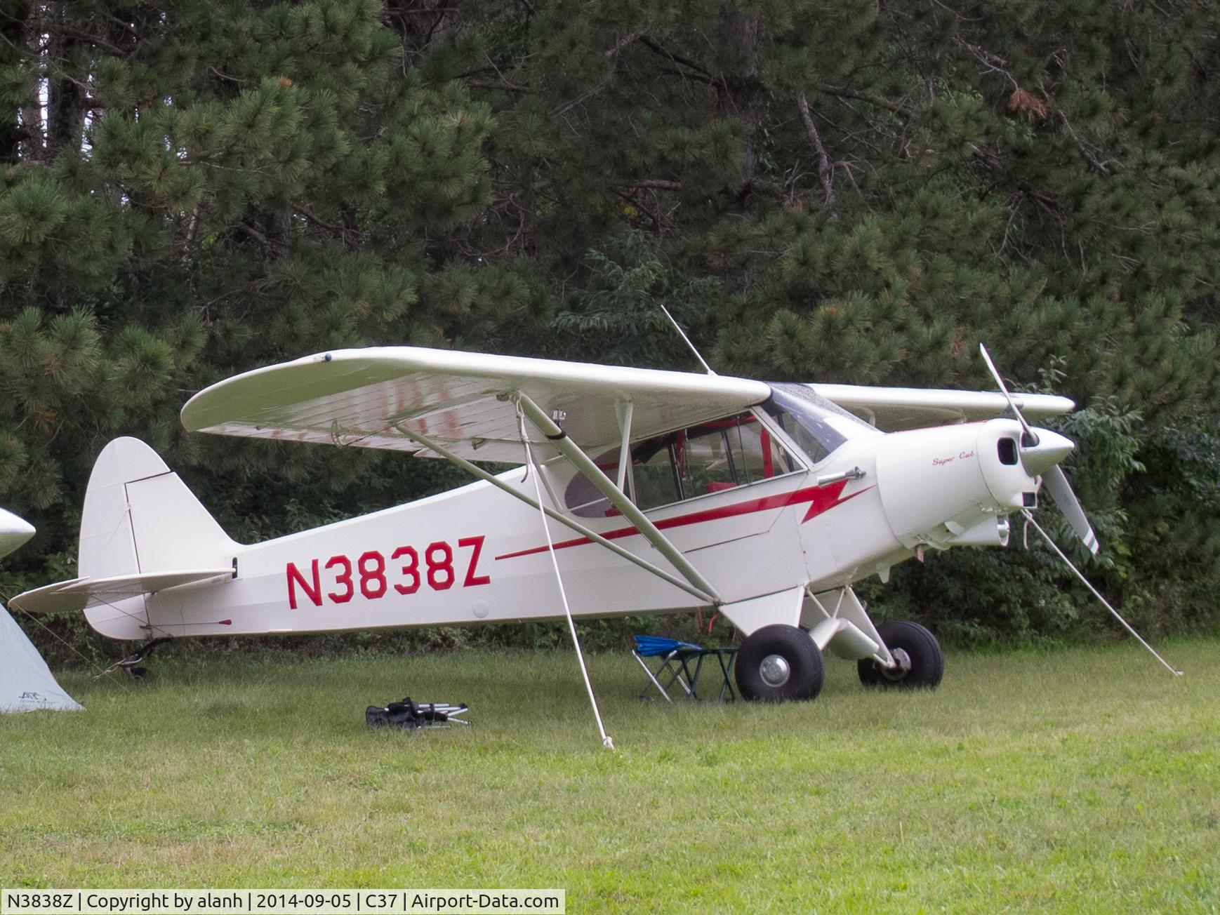N3838Z, 1960 Piper PA-18-150 Super Cub C/N 18-7592, Parked up for the fly-in