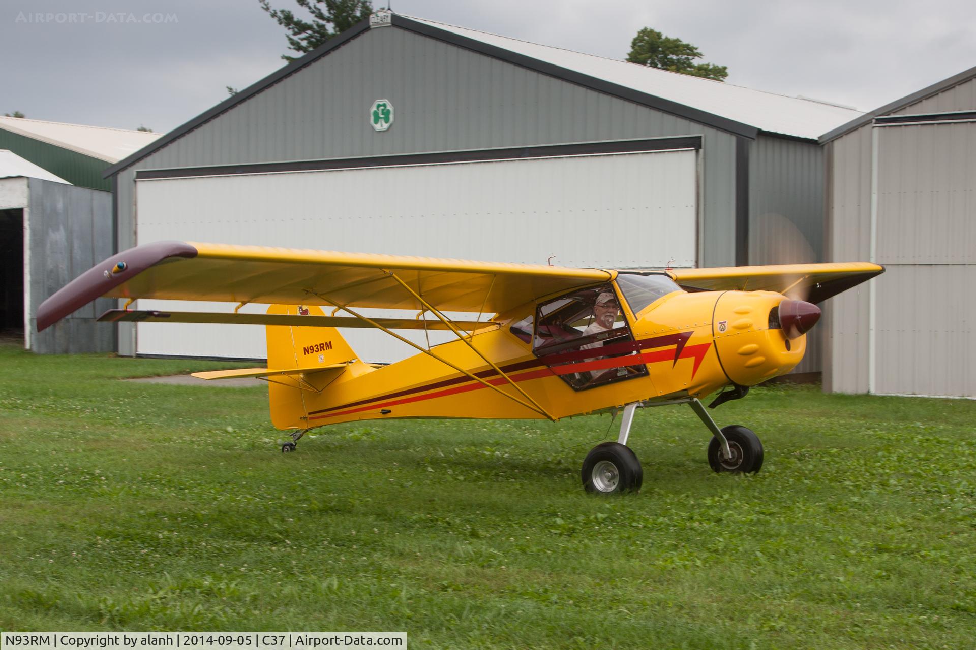N93RM, 2013 Denney Kitfox Model 3 C/N 1012, Taxying at Brodhead