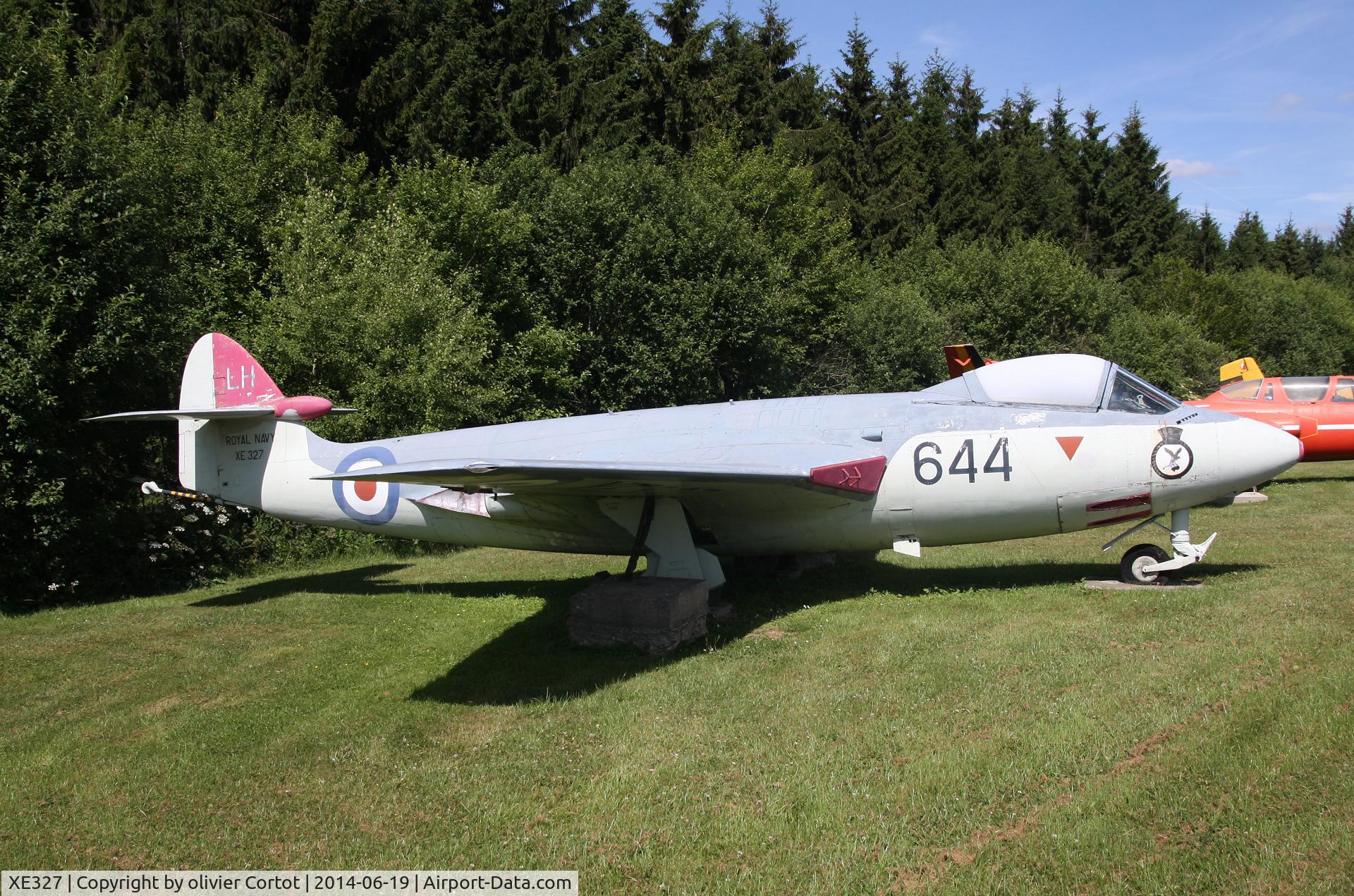 XE327, 1955 Hawker Sea Hawk FGA.6 C/N 6288, in the museum