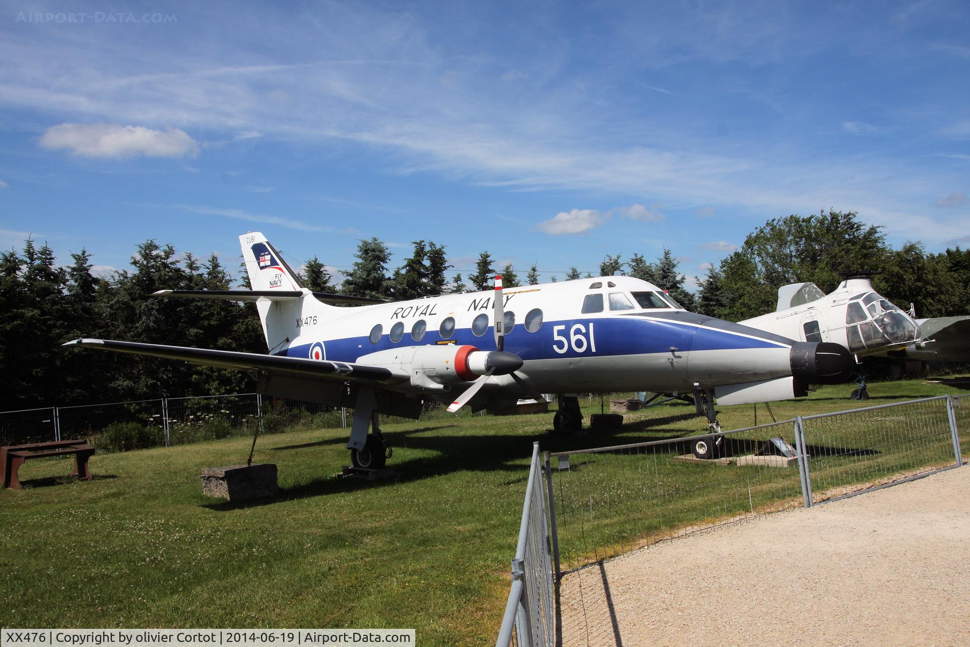 XX476, 1978 Scottish Aviation Jetstream T.2 (HP-137) C/N 216, now in a museum...