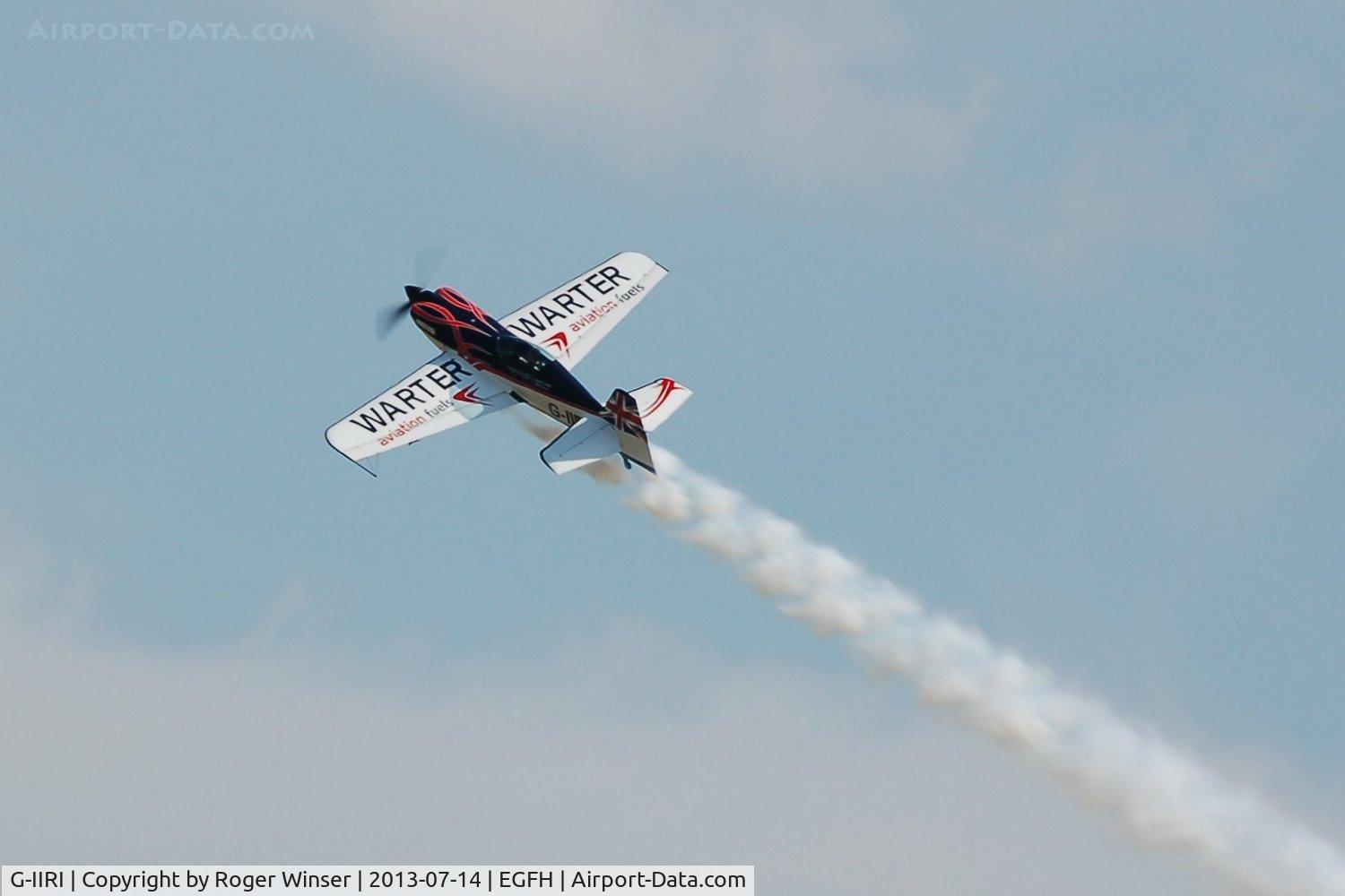 G-IIRI, 2011 XtremeAir XA-41 Sbach 300 C/N LAA379-15090, Spirited departure from Swansea Airport.