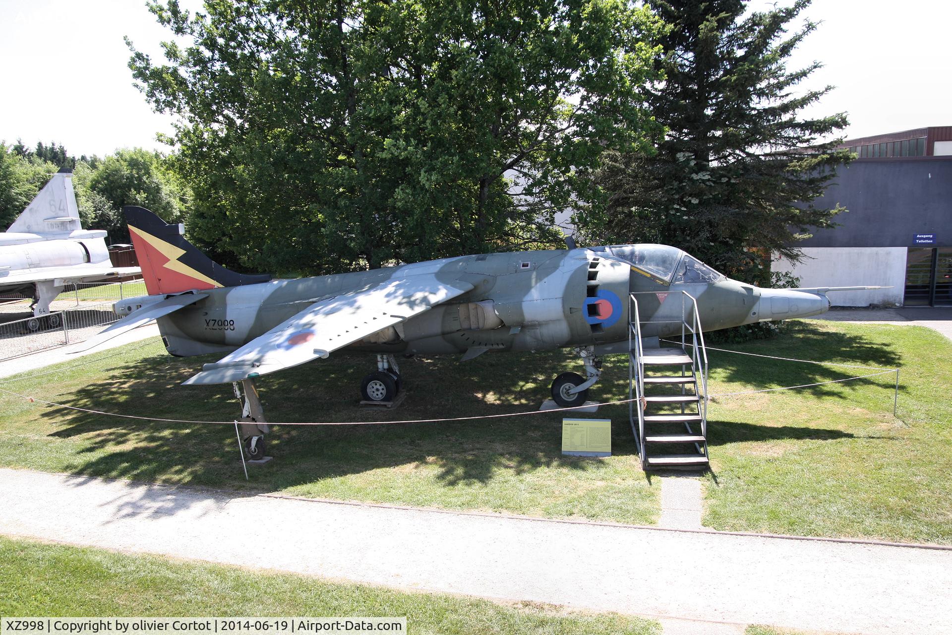 XZ998, 1982 Hawker Siddeley Harrier GR.3 C/N 712221, Hermeskeil museum