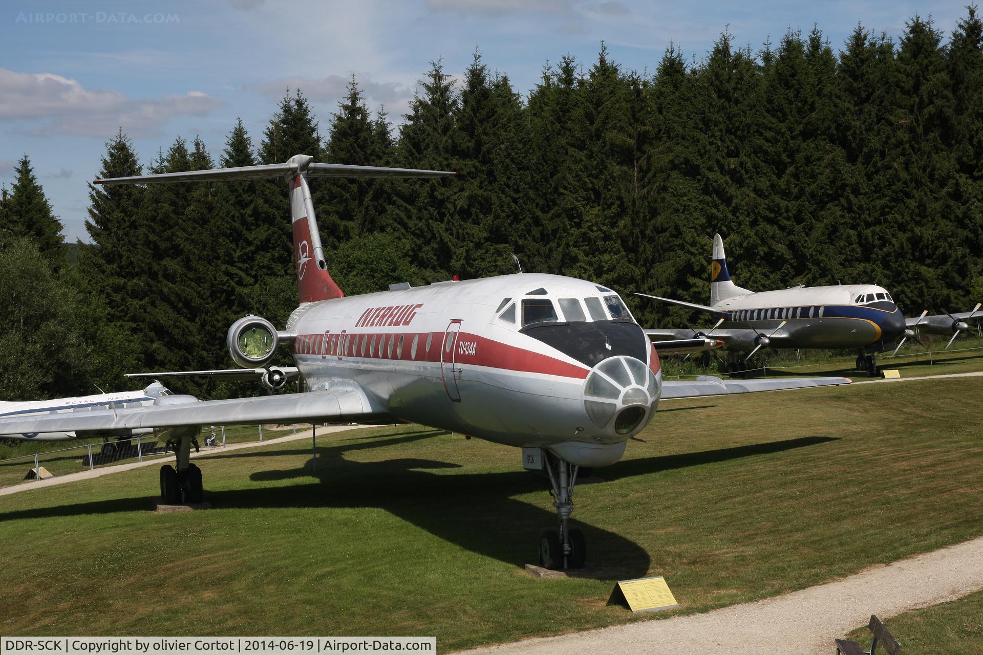 DDR-SCK, 1971 Tupolev TU-134AK C/N 1351304, Hermeskeil museum