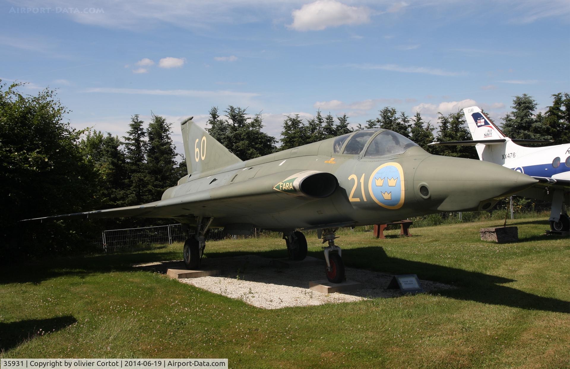 35931, Saab S-35E Draken C/N 35-931, Hermeskeil museum