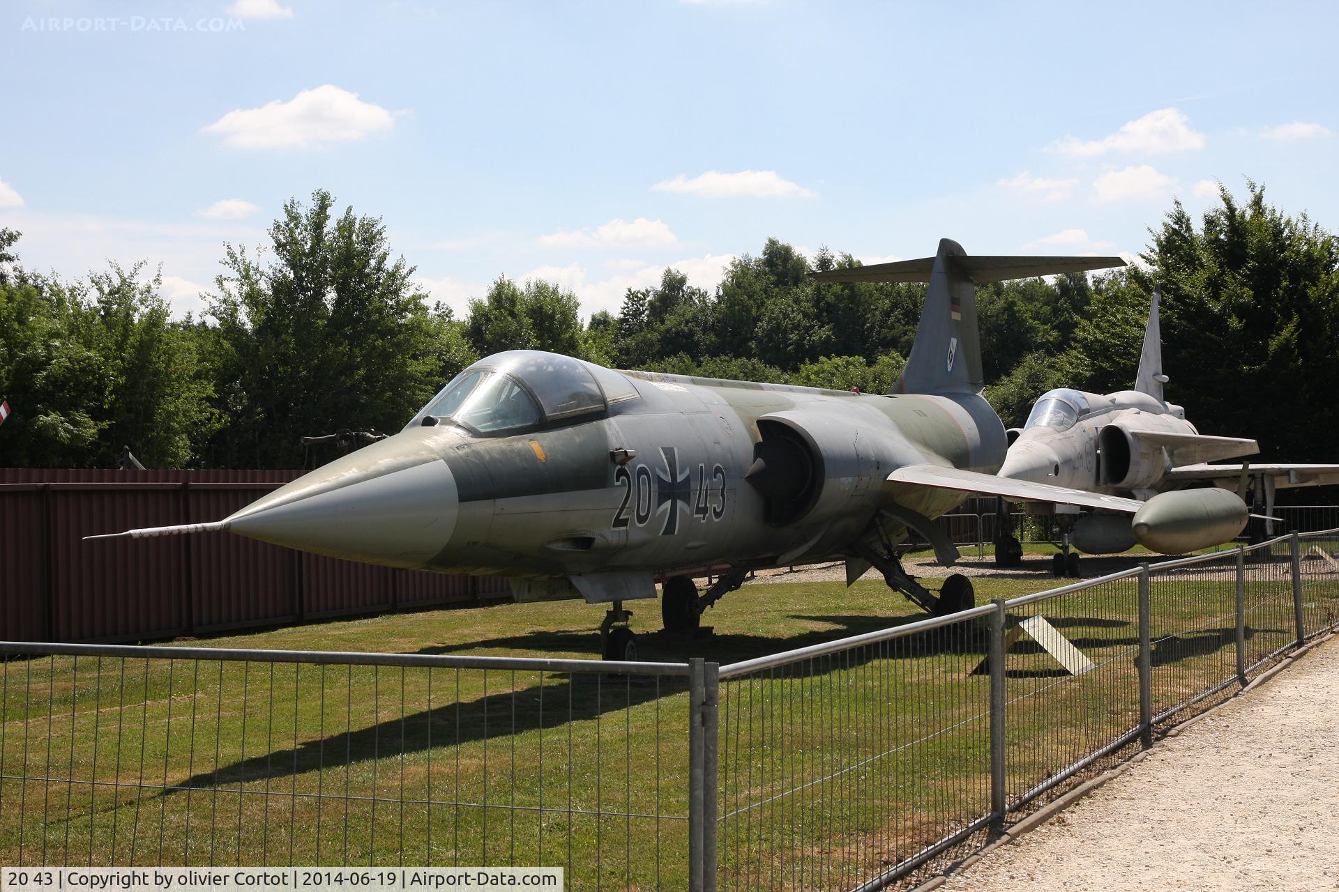 20 43, Lockheed F-104G Starfighter C/N 683-2050, Hermeskeil museum