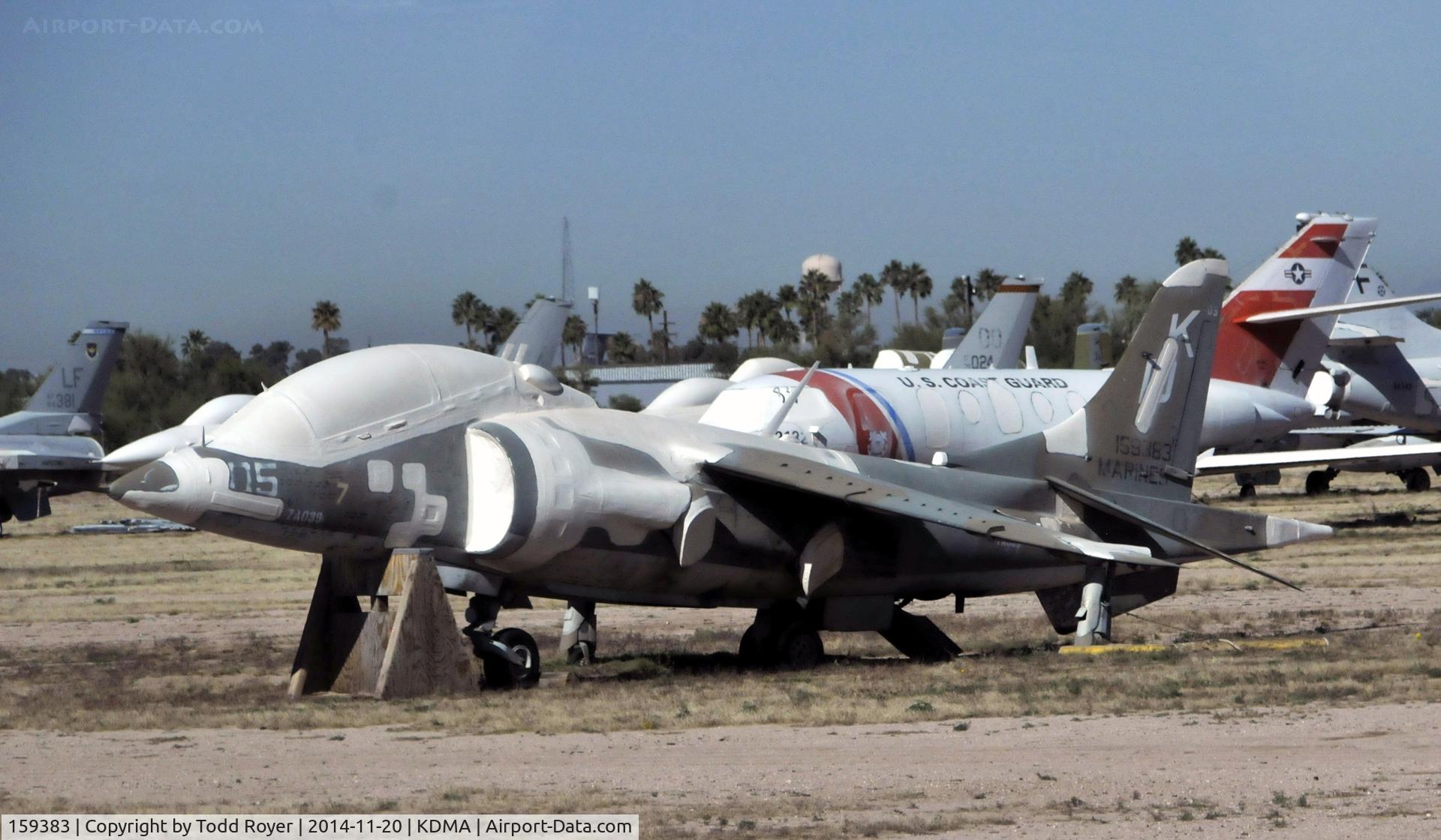 159383, Hawker Siddeley TAV-8A Harrier C/N 212023, Passing time at the 