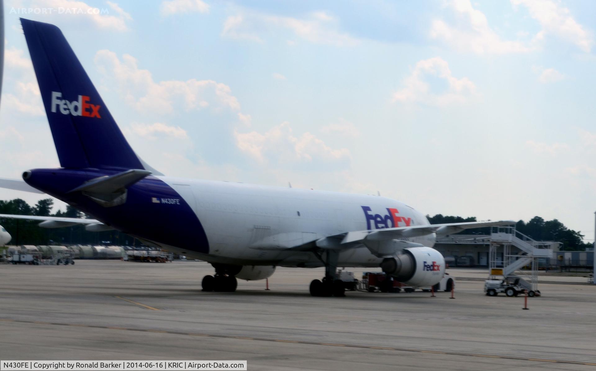 N430FE, 1985 Airbus A310-203 C/N 394, Ramp Richmond