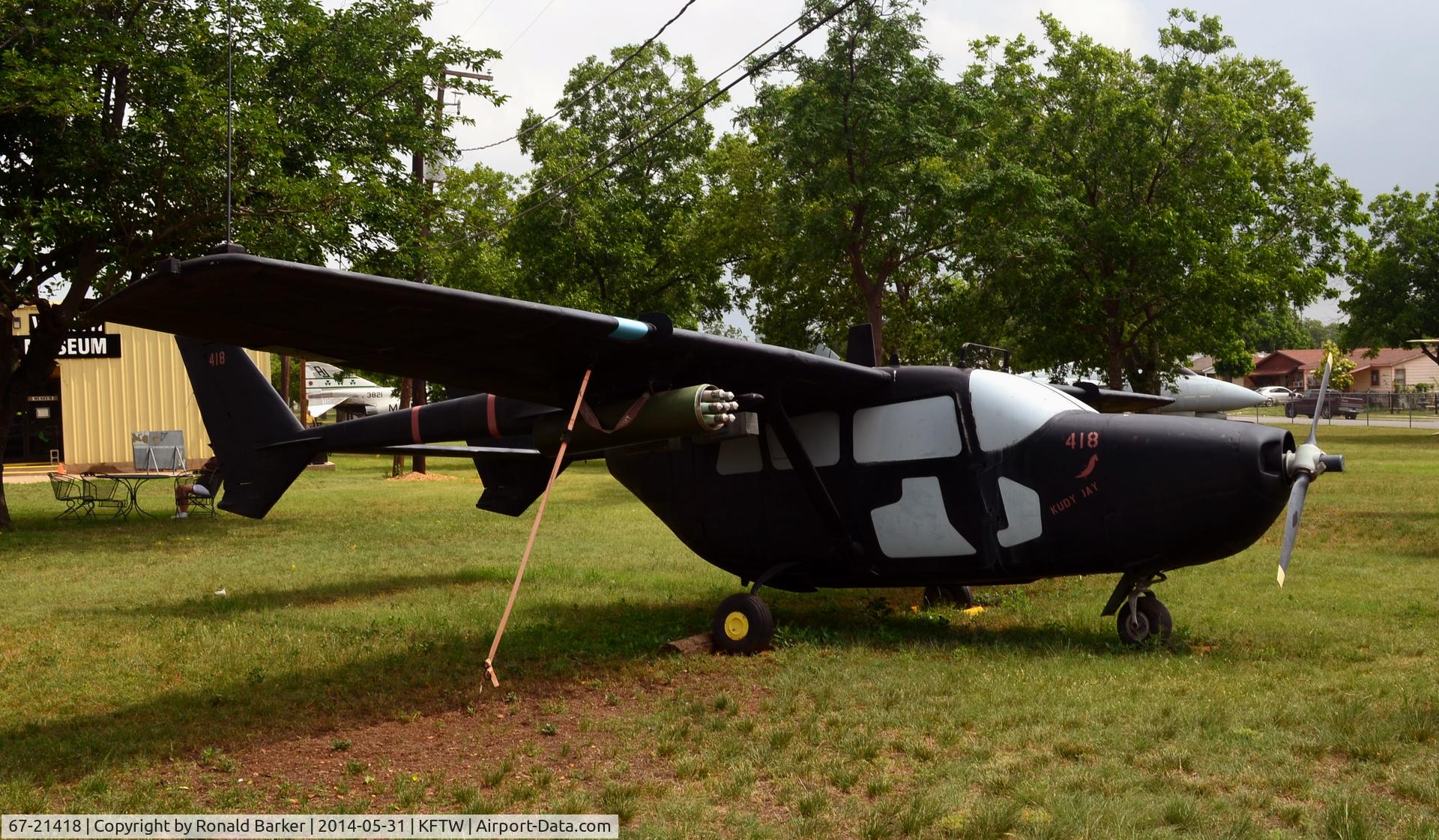 67-21418, 1967 Cessna O-2A Super Skymaster Super Skymaster C/N 337M-0124, Fort Worth Aviation Museum