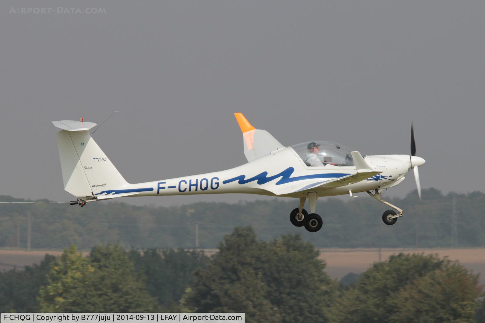 F-CHQG, Diamond HK-36TTC Super Dimona C/N 36687, at Amiens during glider towing