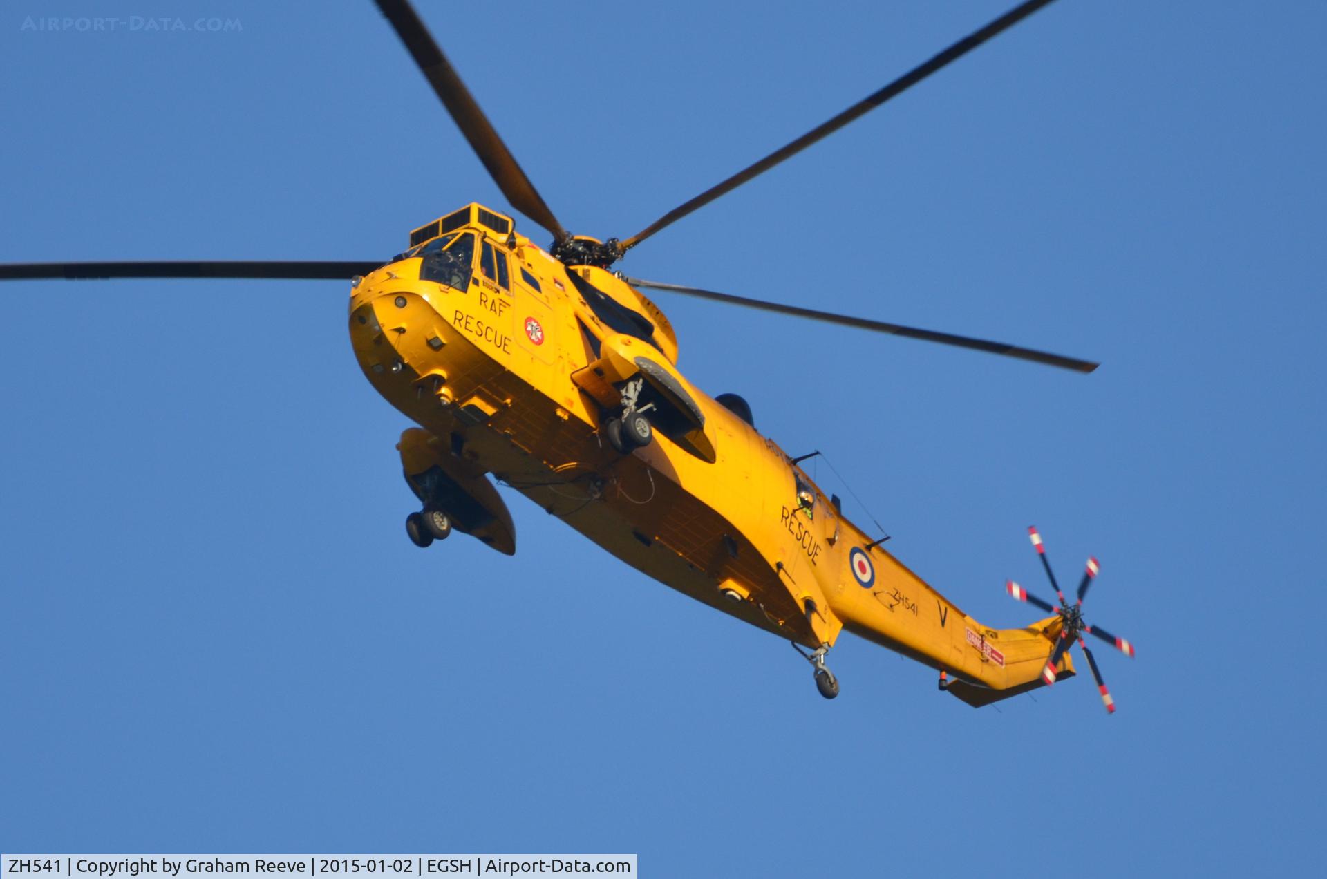 ZH541, Westland Sea King HAR.3A C/N WA1007, Over head at Norwich.