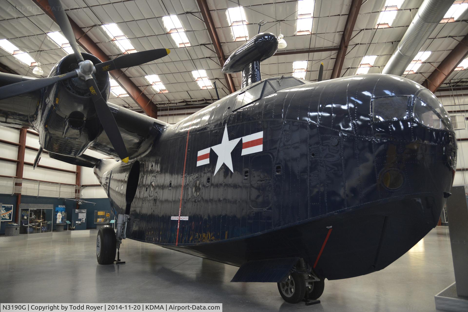 N3190G, 1944 Martin PBM-5A C/N 122071/162, On Display at the Pima Air and Space Museum