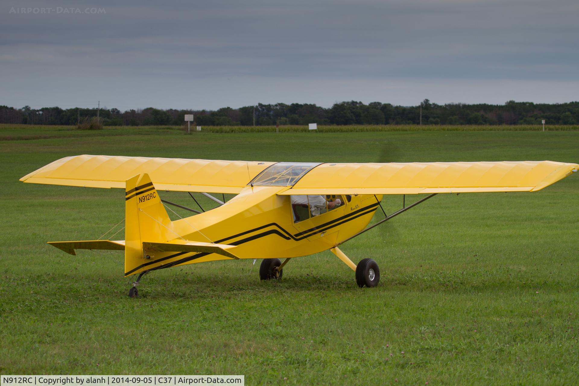 N912RC, 2012 Rans S-7S Courier C/N 1111569, Taxying