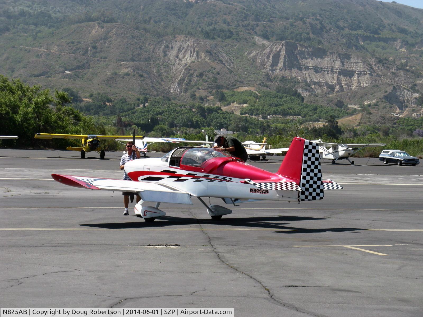 N825AB, Vans RV-6A C/N 21748, 2010 VAN's RV-6A, spotting at transient ramp