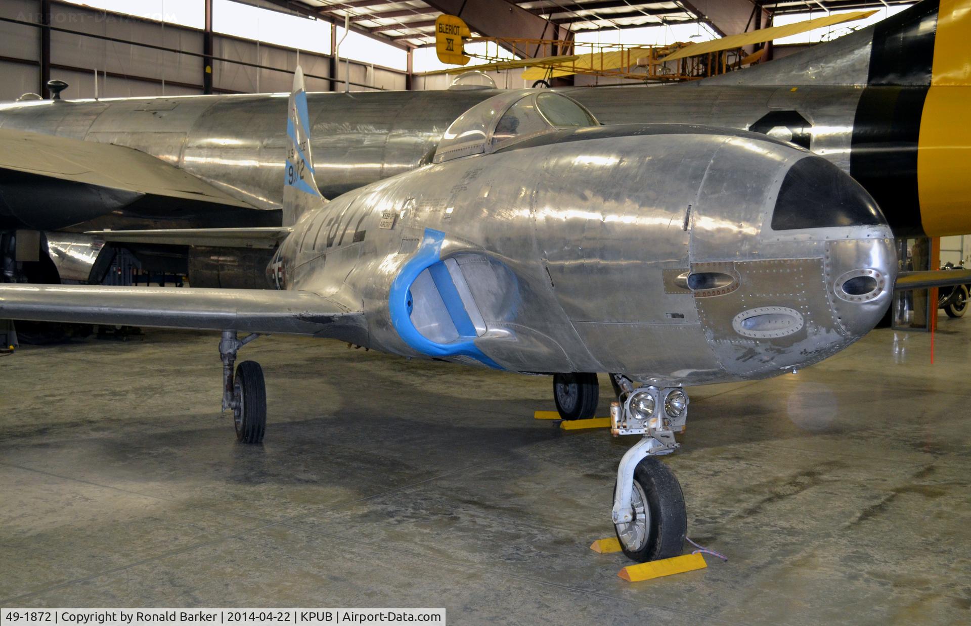 49-1872, 1949 Lockheed P-80C Shooting Star C/N 080-2699, Weisbrod Aviation Museum