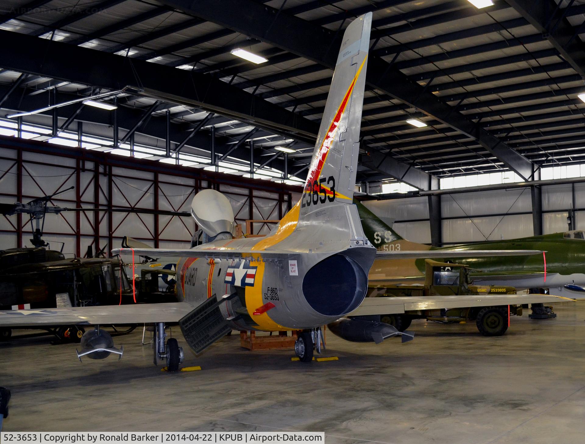 52-3653, 1952 North American F-86D Sabre C/N 190-56, Weisbrod Aviation Museum