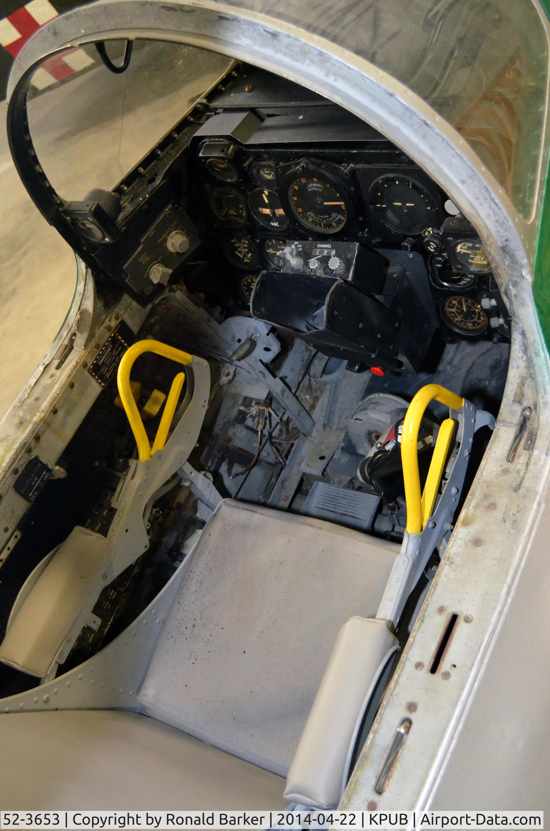 52-3653, 1952 North American F-86D Sabre C/N 190-56, Cockpit Weisbrod Aviation Museum