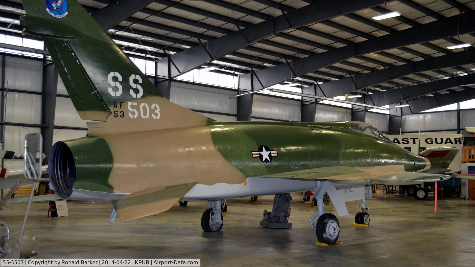 55-3503, 1954 North American F-100D Super Sabre C/N 223-185, Weisbrod Aviation Museum