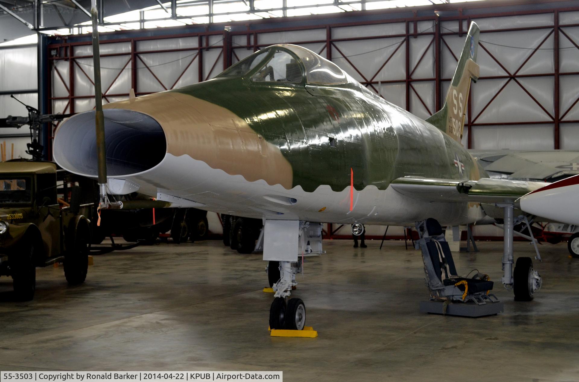 55-3503, 1954 North American F-100D Super Sabre C/N 223-185, Weisbrod Aviation Museum