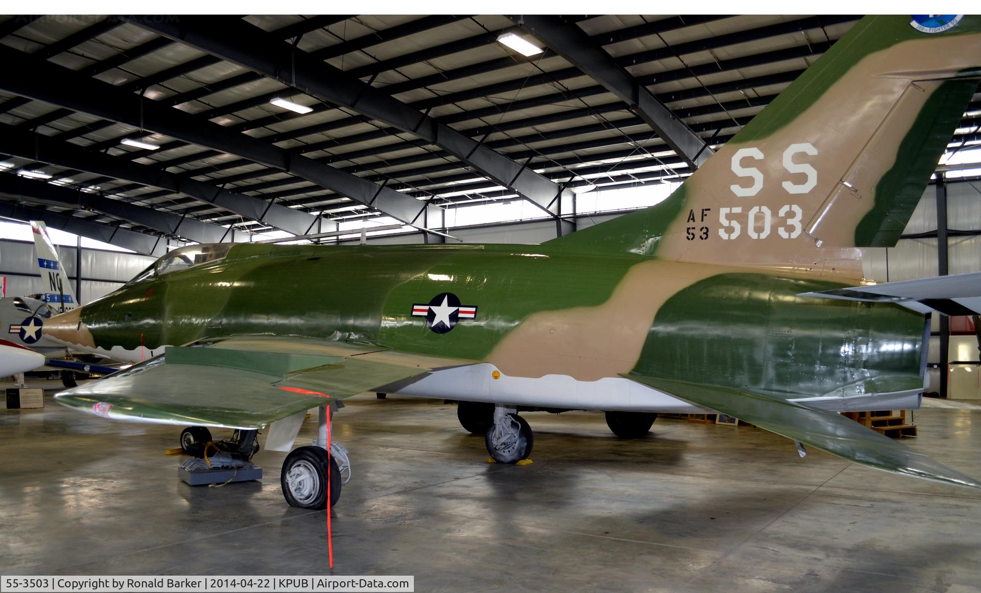 55-3503, 1954 North American F-100D Super Sabre C/N 223-185, Weisbrod Aviation Museum