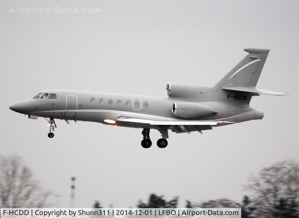 F-HCDD, 2000 Dassault Falcon 50EX C/N 297, Landing rwy 32R