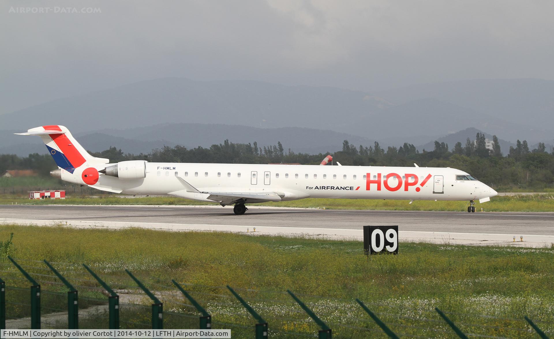 F-HMLM, 2012 Bombardier CRJ-1000EL NG (CL-600-2E25) C/N 19023, note the HOP livery