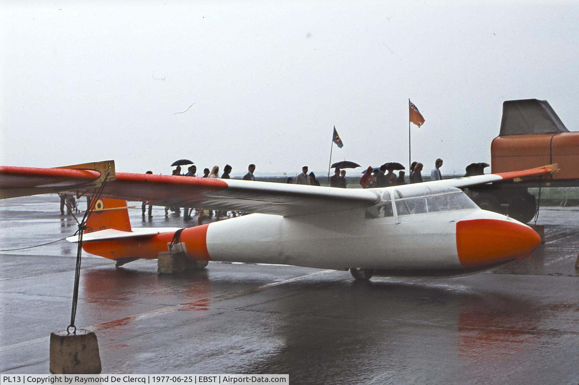 PL13, 1954 Schleicher Ka-2B Rhonschwalbe C/N 77/54, BAF Brustem airshow 1977.