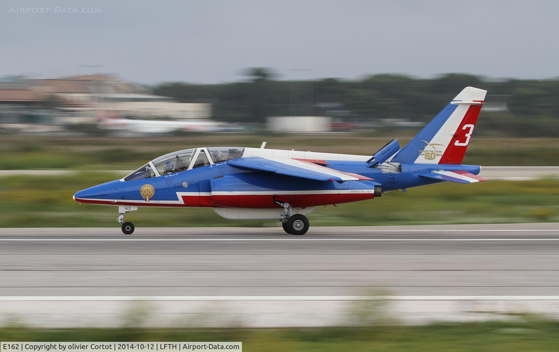 E162, Dassault-Dornier Alpha Jet E C/N E162, landing at Hyères airport