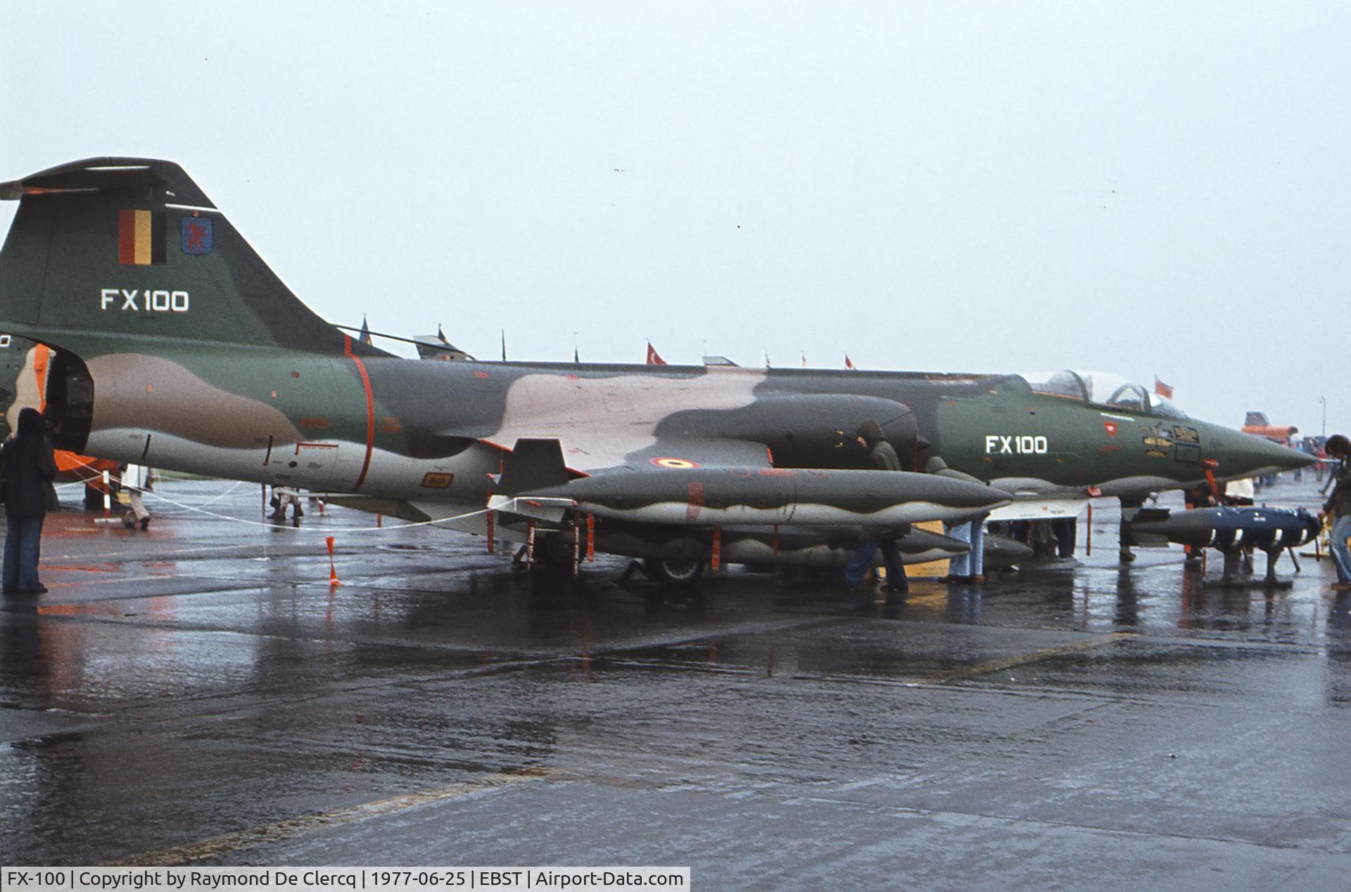 FX-100, Lockheed F-104G Starfighter C/N 683-9176, BAF Brustem airshow 1977.