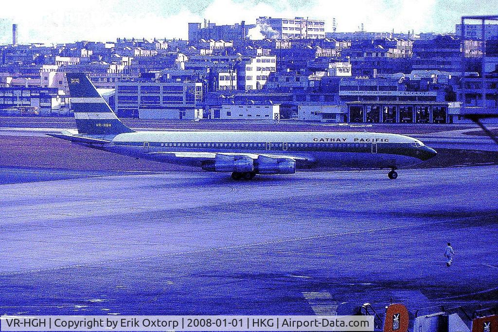 VR-HGH, 1963 Boeing 707-351B C/N 18584, VR-HKH in HKG FEB72