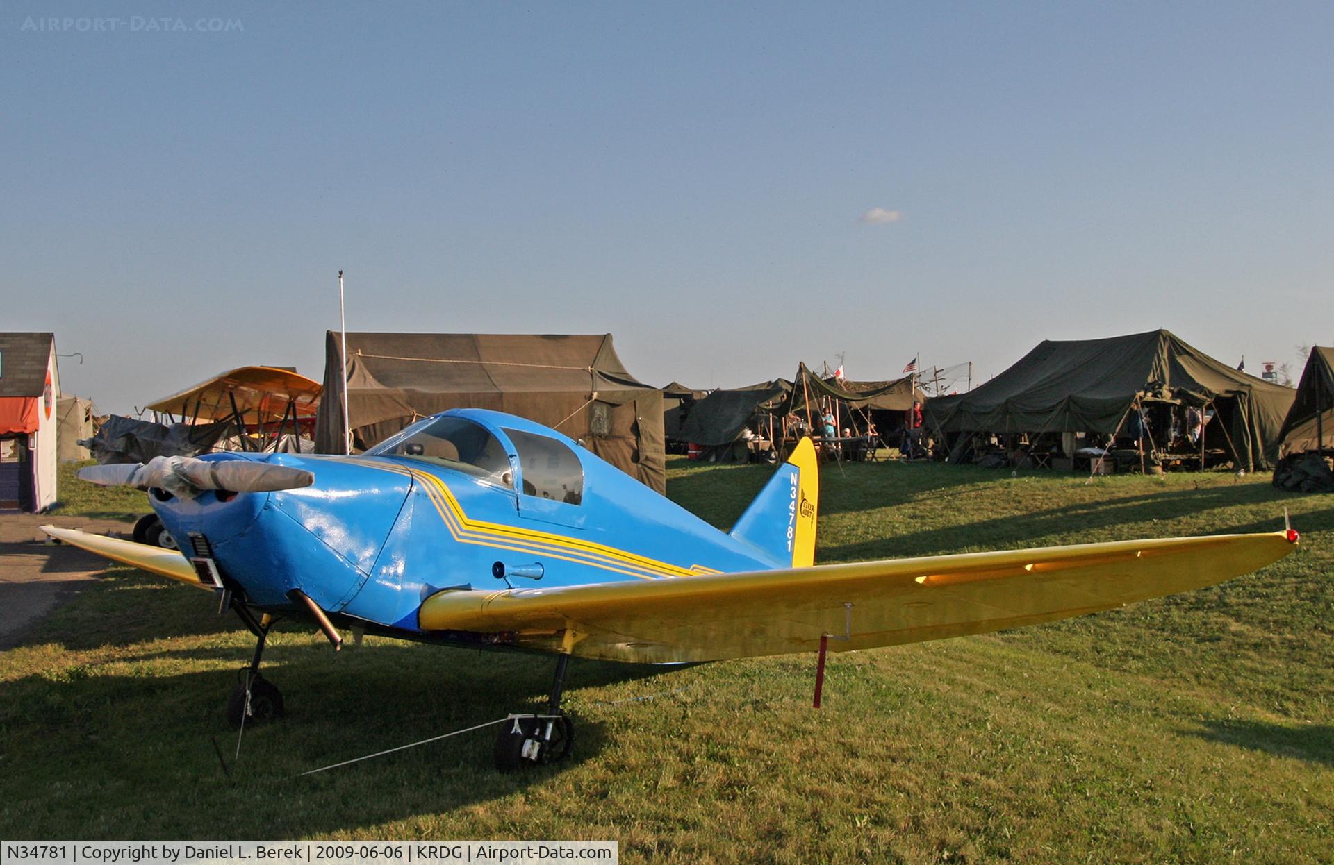 N34781, 1941 Superior Culver LCA C/N 237, The Mid Atlantic Air Museum's beautiful 1941 Culver Cadet basks in the summer evening sunshine.