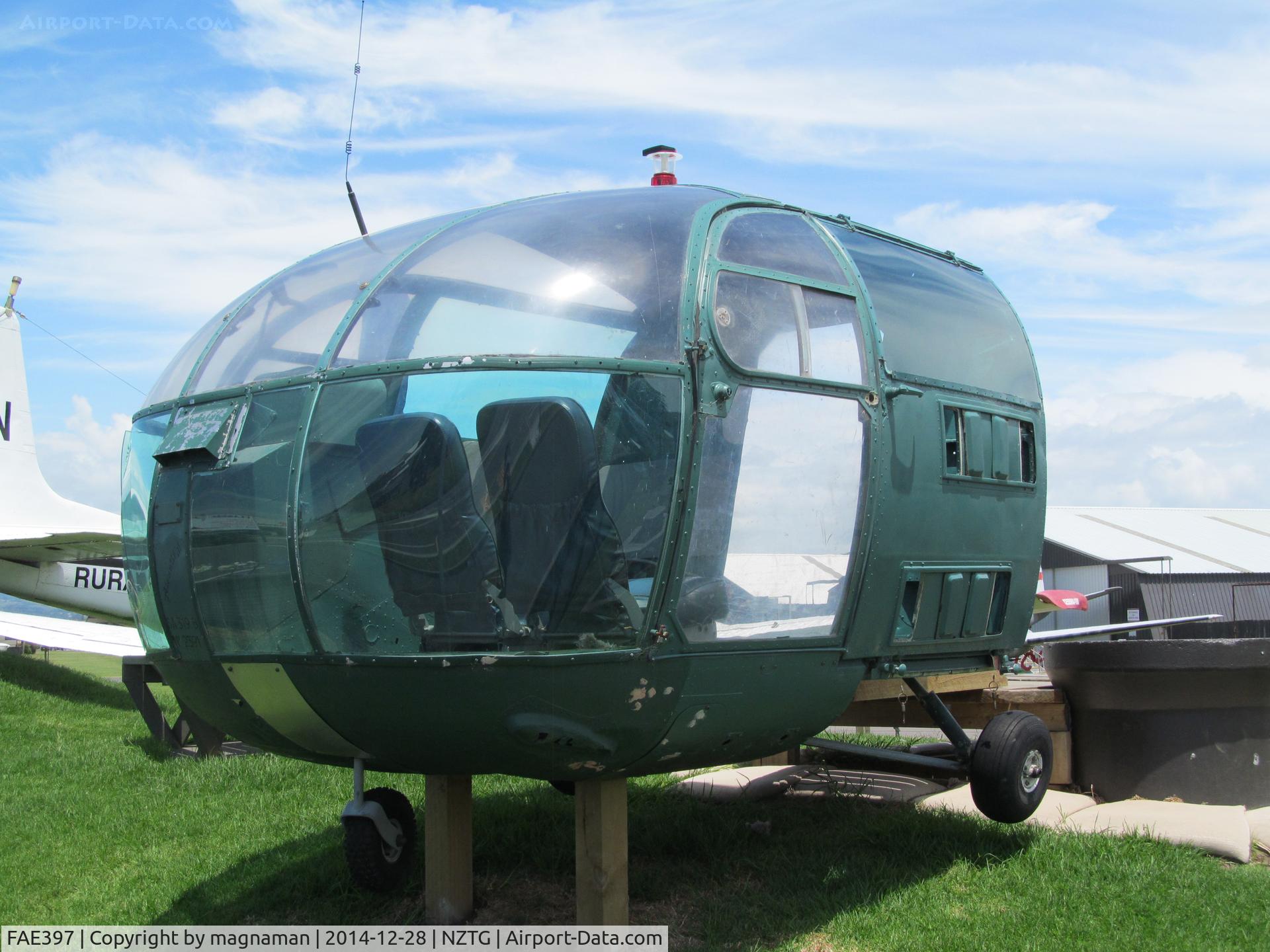 FAE397, Aérospatiale SA-319B Alouette III C/N 2391, ex HC-BKU at Classic Flyers Museum Tauranga