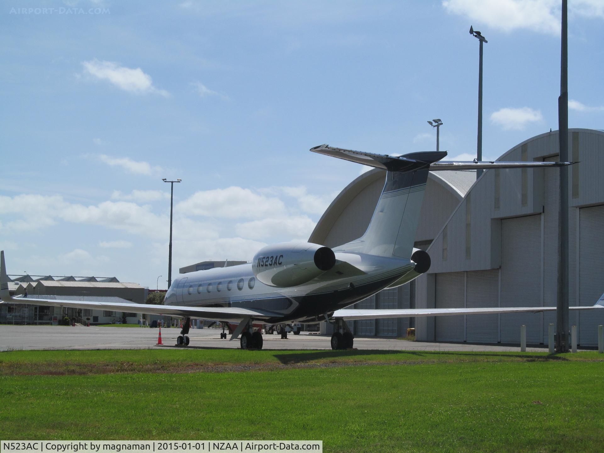 N523AC, 2013 Gulfstream Aerospace GV-SP (G550) C/N 5411, on convair apron