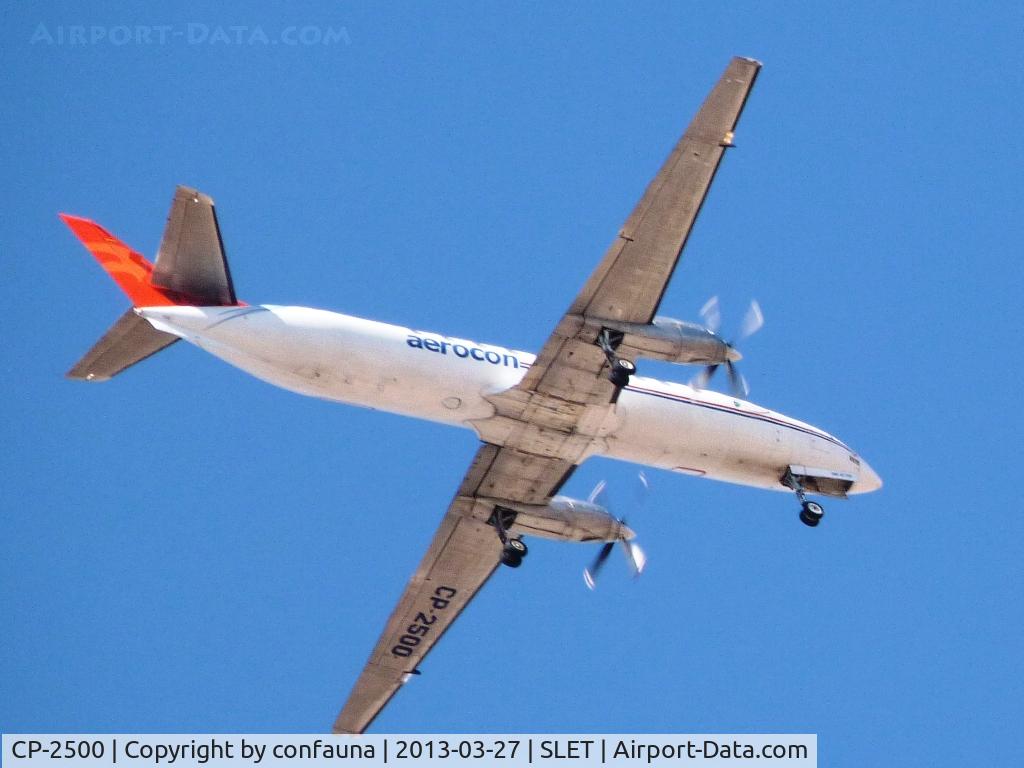 CP-2500, 1989 Fairchild Swearingen SA-227AC Metro III C/N AC-733B, Aerocon arriving to El Trompillo