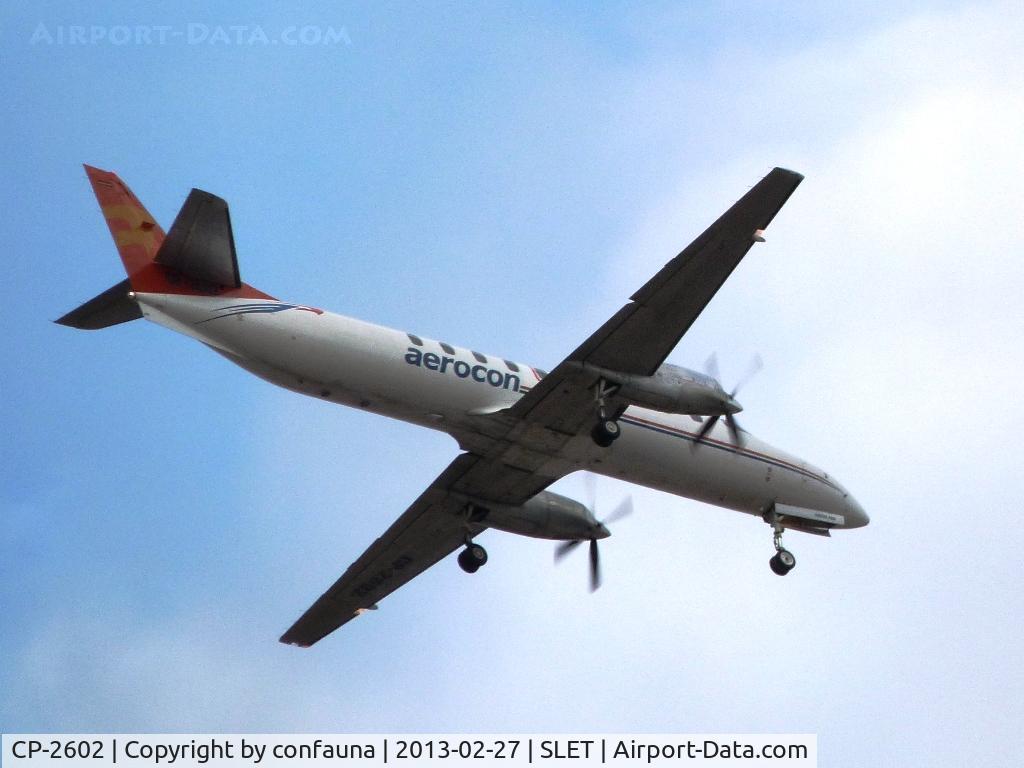 CP-2602, Fairchild Swearingen SA-227BC Metro III C/N BC-780B, Arriving to El Trompillo