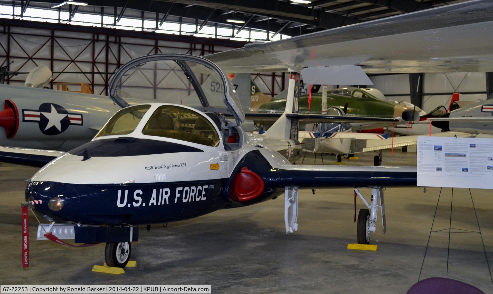 67-22253, 1967 Cessna T-37B Tweety Bird C/N 41062, Weisbrod Aviation Museum