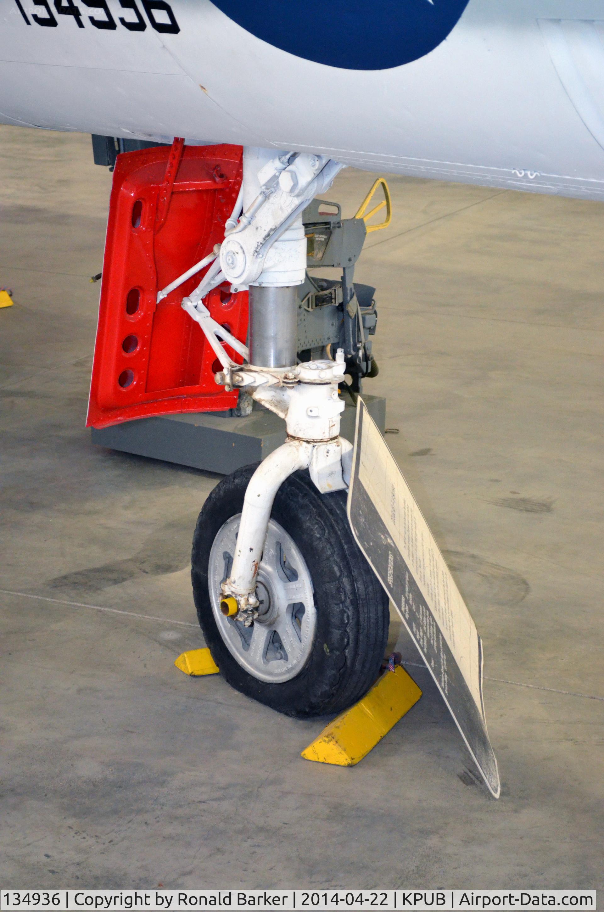 134936, Douglas F-6A Skyray C/N 10530, Nose gear-Weisbrod Aviation Museum