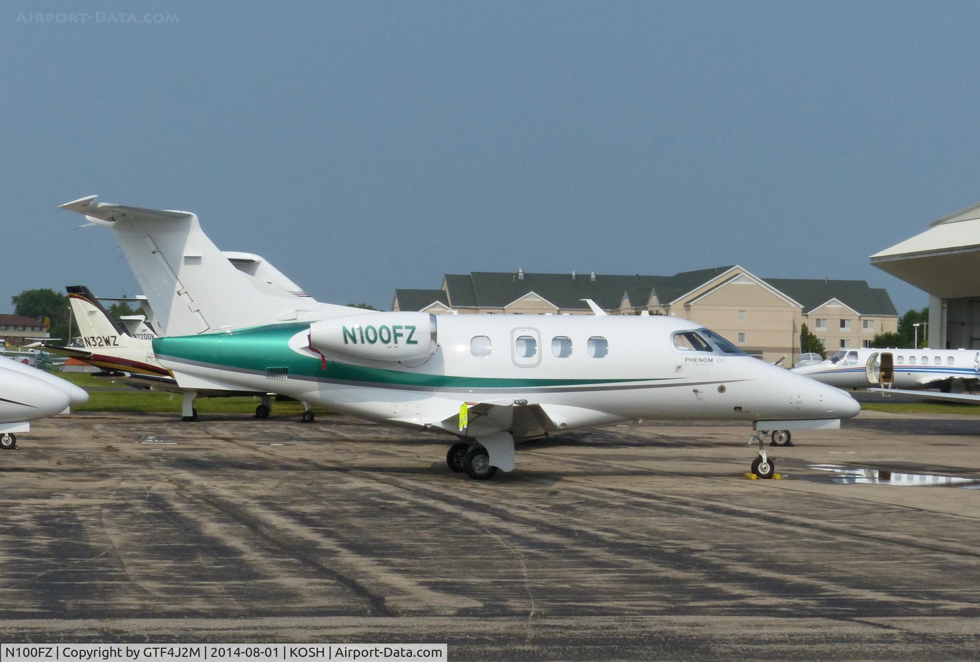 N100FZ, 2010 Embraer EMB-500 Phenom 100 C/N 50000137, N100FZ  at Oshkosh 1.8.14