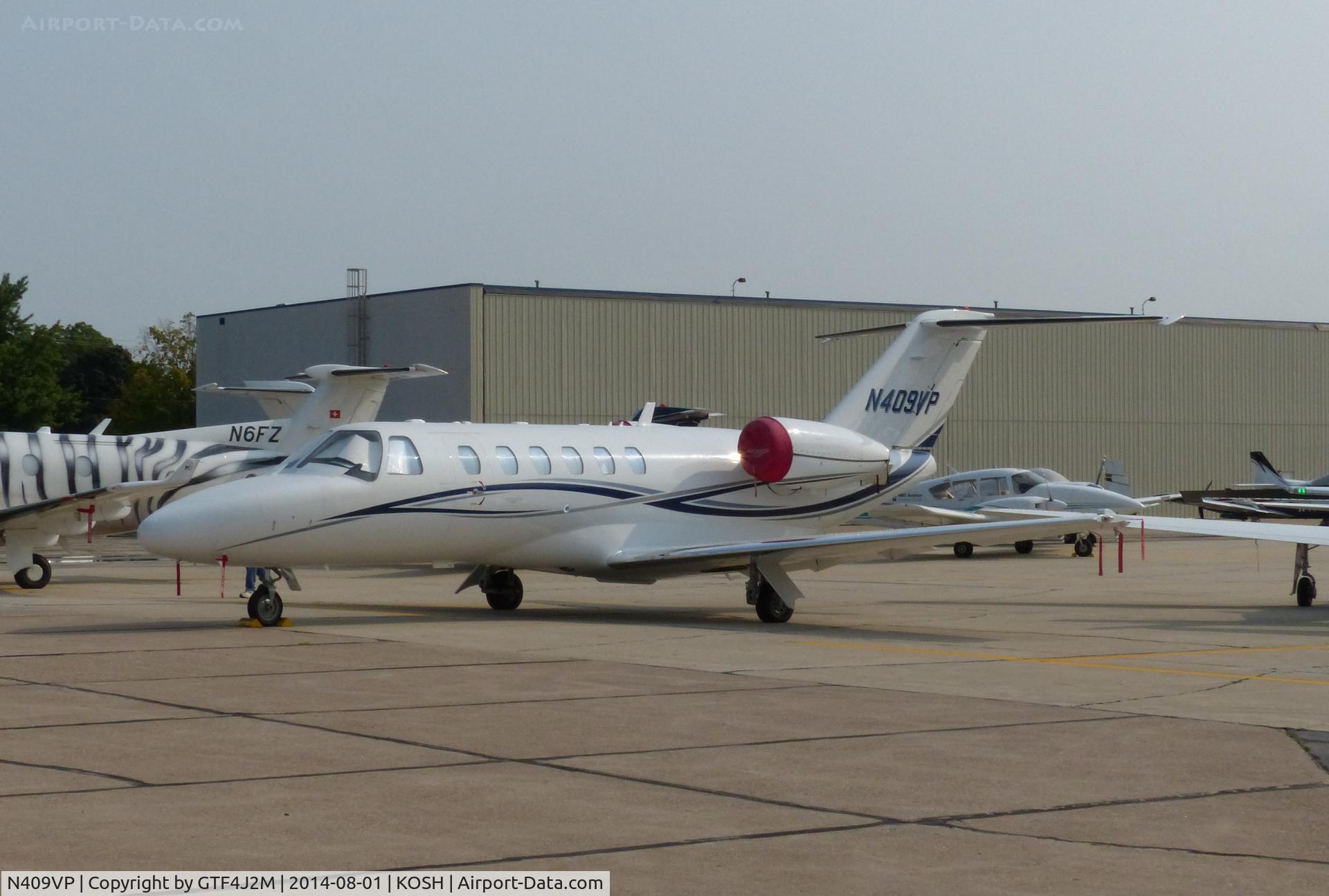 N409VP, 2008 Cessna 525A CitationJet CJ2+ C/N 525A0409, N409VP  at Oshkosh 1.8.14