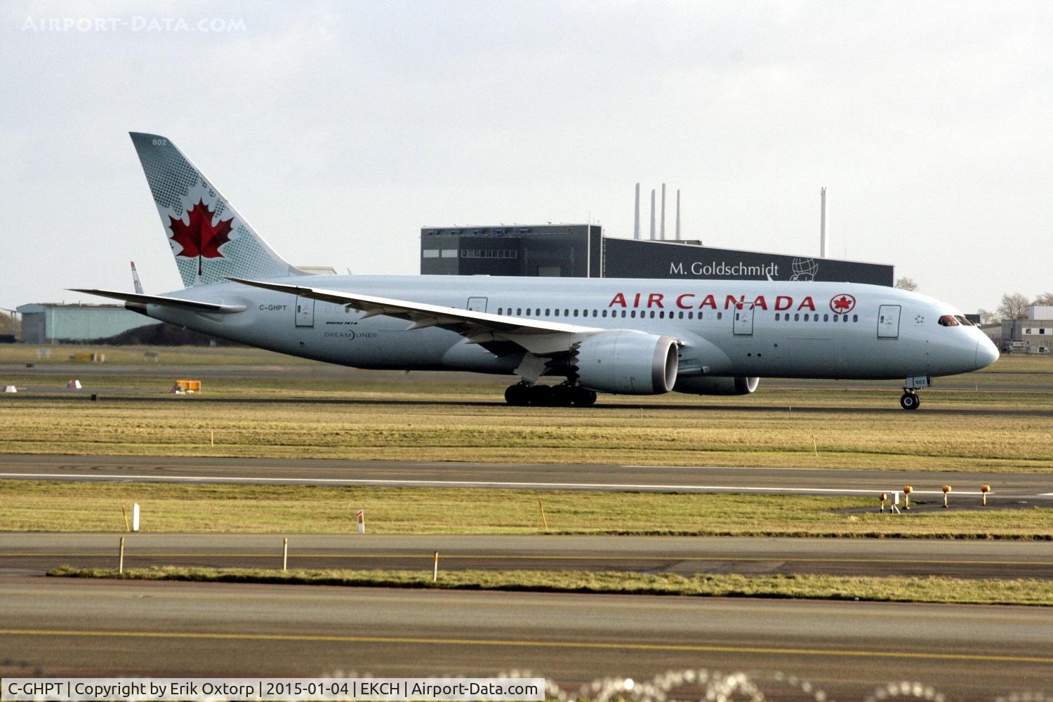 C-GHPT, 2014 Boeing 787-8 Dreamliner C/N 35258, C-GHPT taxiing for take off rw 04R