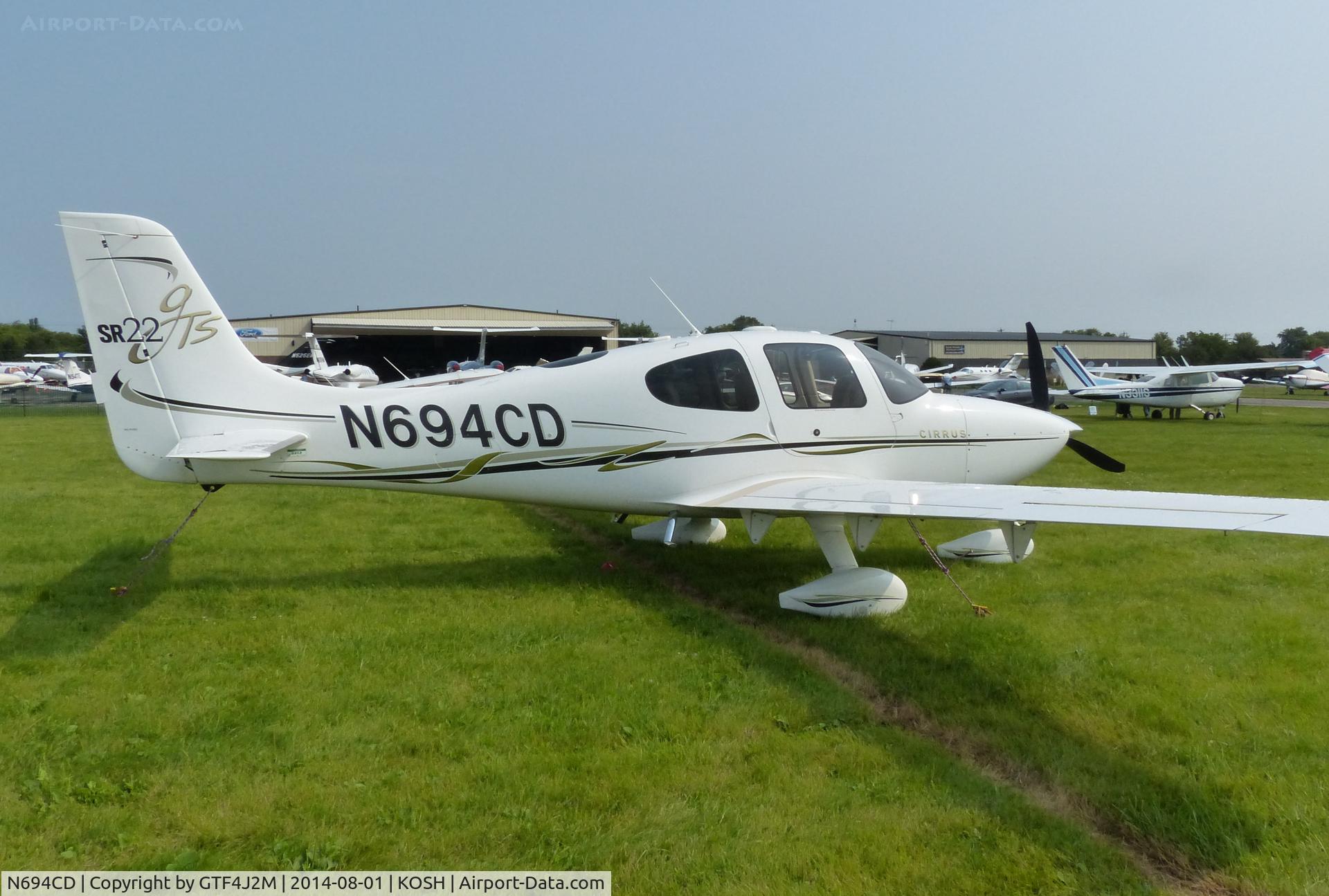 N694CD, 2006 Cirrus SR22 GTS C/N 1789, N694CD  at Oshkosh 1.8.14
