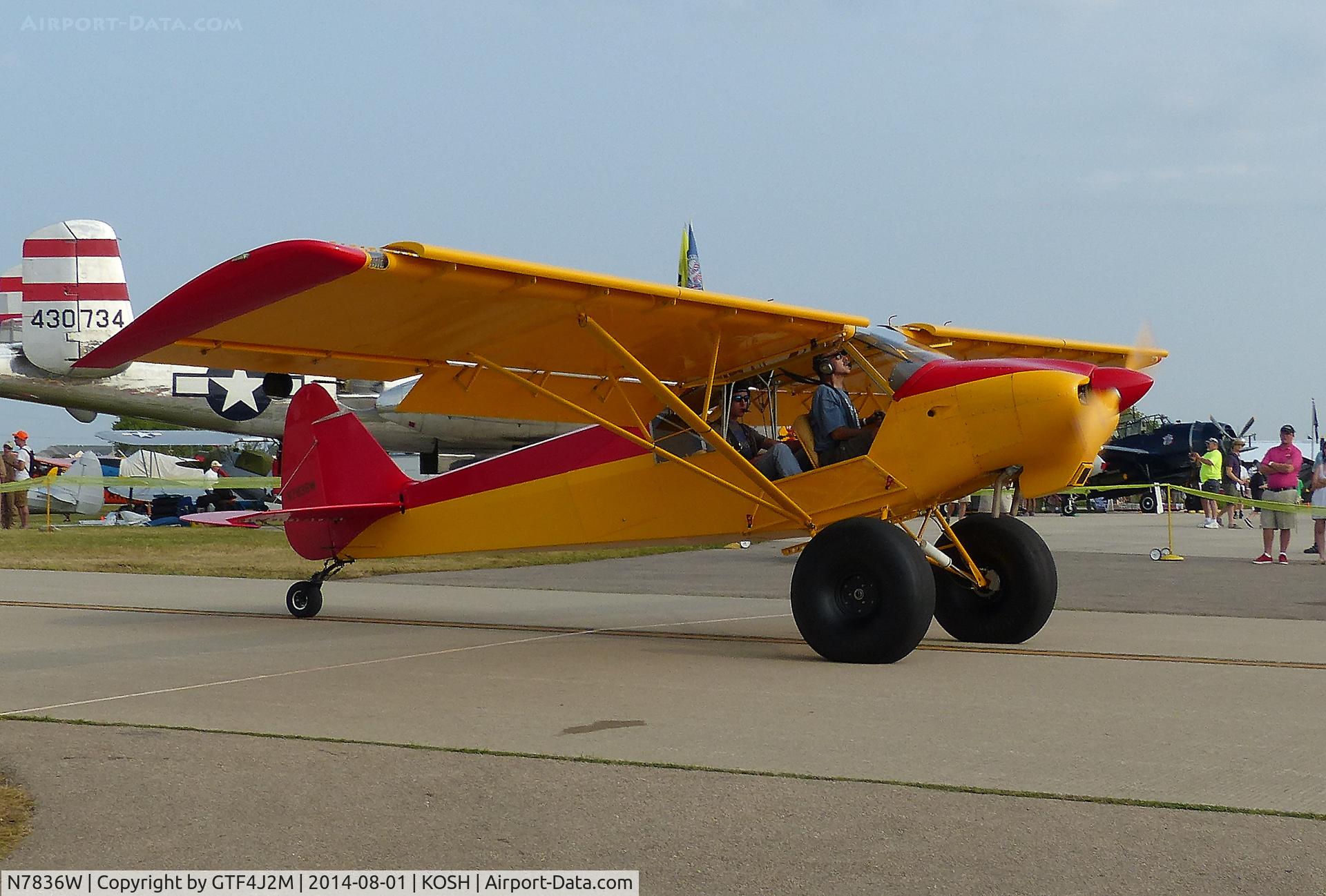 N7836W, 2014 Piper PA-18 Super Cub Replica C/N TCQ1302087, N7836W  at Oshkosh 1.8.14