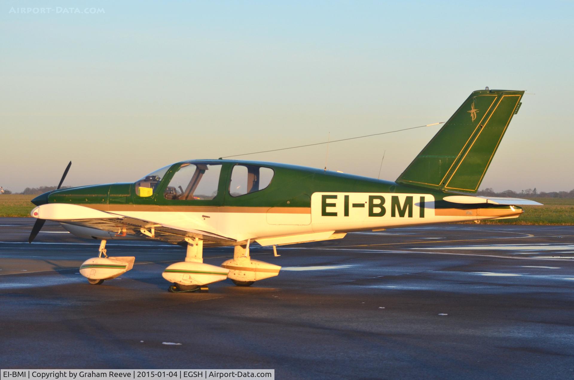 EI-BMI, 1981 Socata TB-9 Tampico C/N 203, Parked at Norwich.