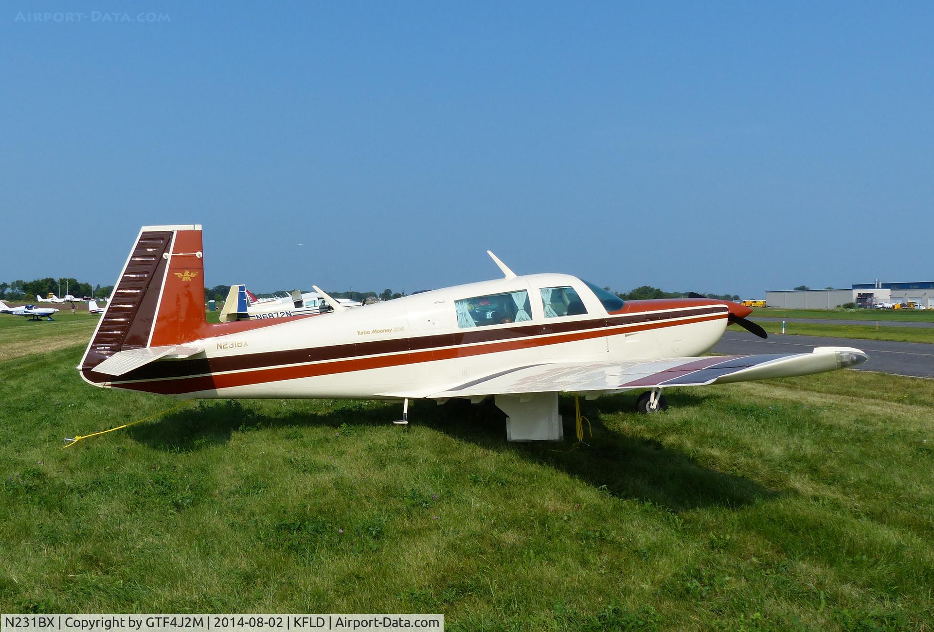N231BX, 1979 Mooney M20K C/N 25-0140, N231BX  at Fond du Lac 2.8.14