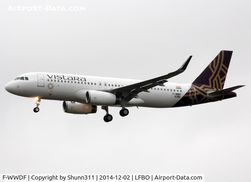 F-WWDF, 2014 Airbus A320-232 C/N 6388, C/n 6388 - To be VT-TTF