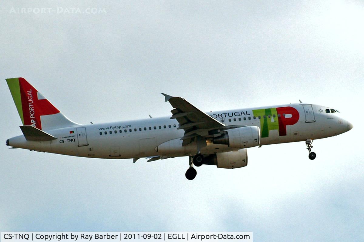 CS-TNQ, 2009 Airbus A320-214 C/N 3769, Airbus A320-214 [3769] (TAP Portugal) Home~G 02/09/2011. On approach 27L.