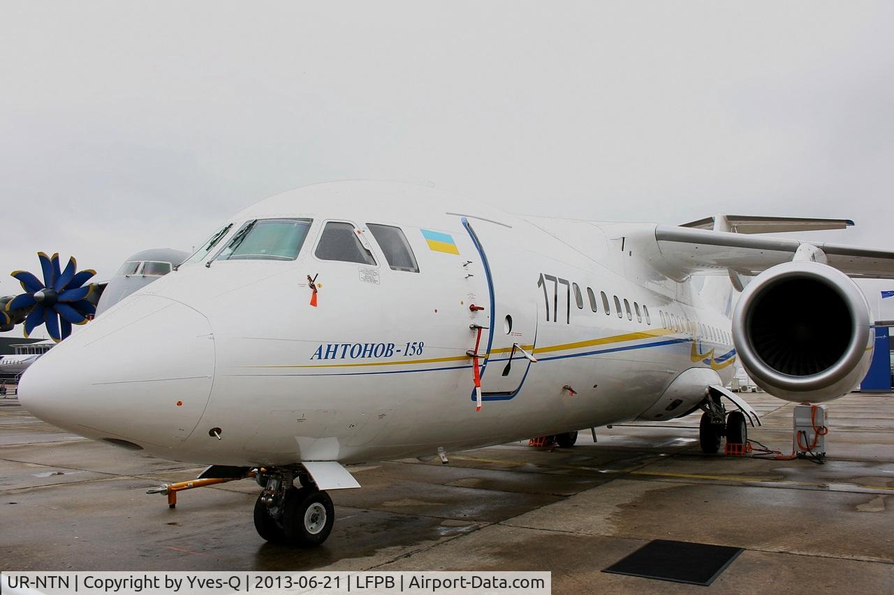 UR-NTN, Antonov An-158 C/N 01-01, Antonov An-158, Static display, Paris-Le Bourget Air Show 2013
