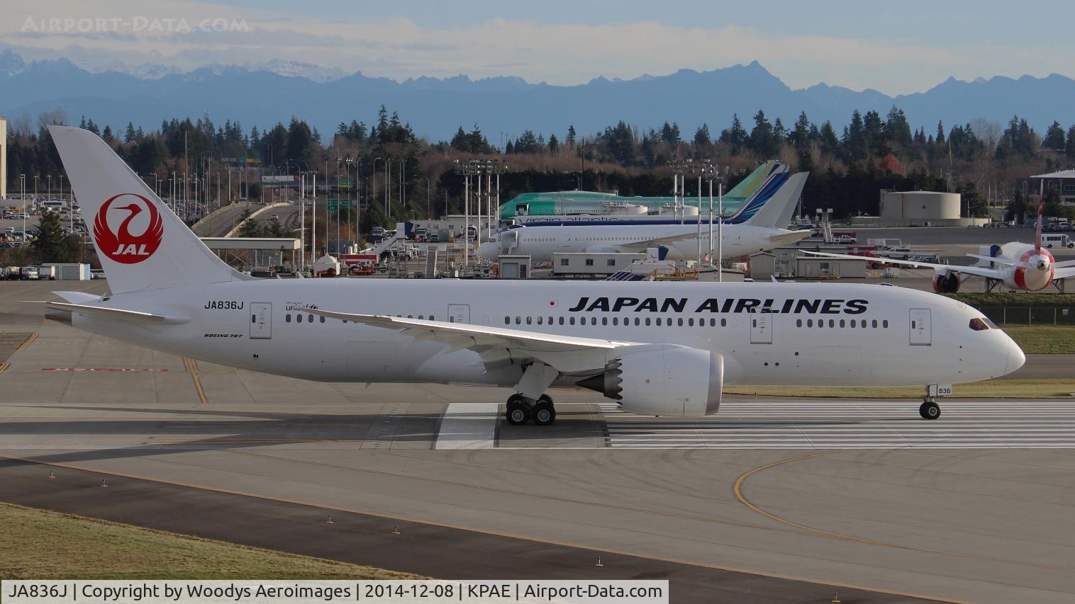 JA836J, 2014 Boeing 787-8 Dreamliner Dreamliner C/N 38135, First Flight