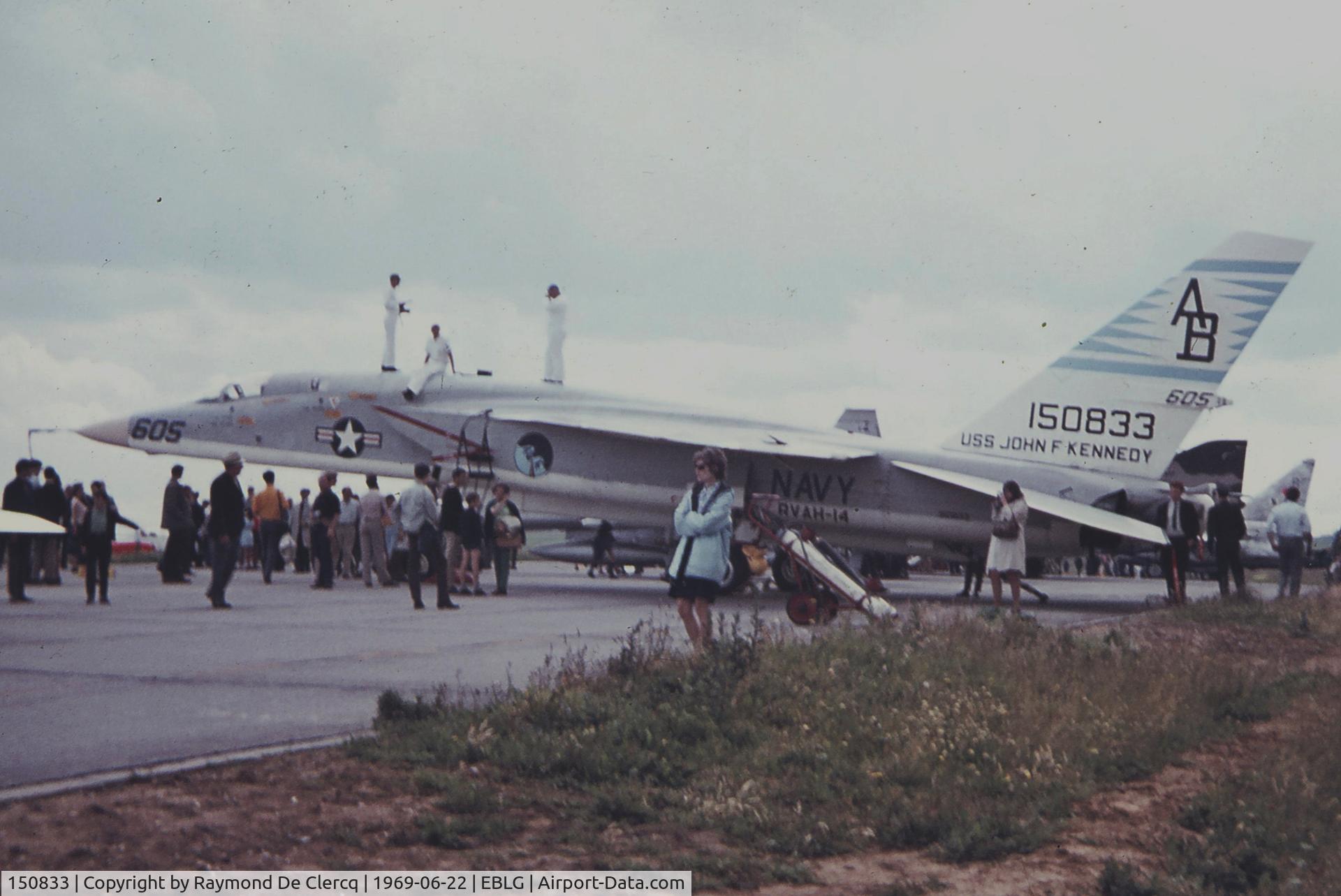 150833, North American RA-5C Vigilante C/N NA279-11, BAF Liège airshow 1969.