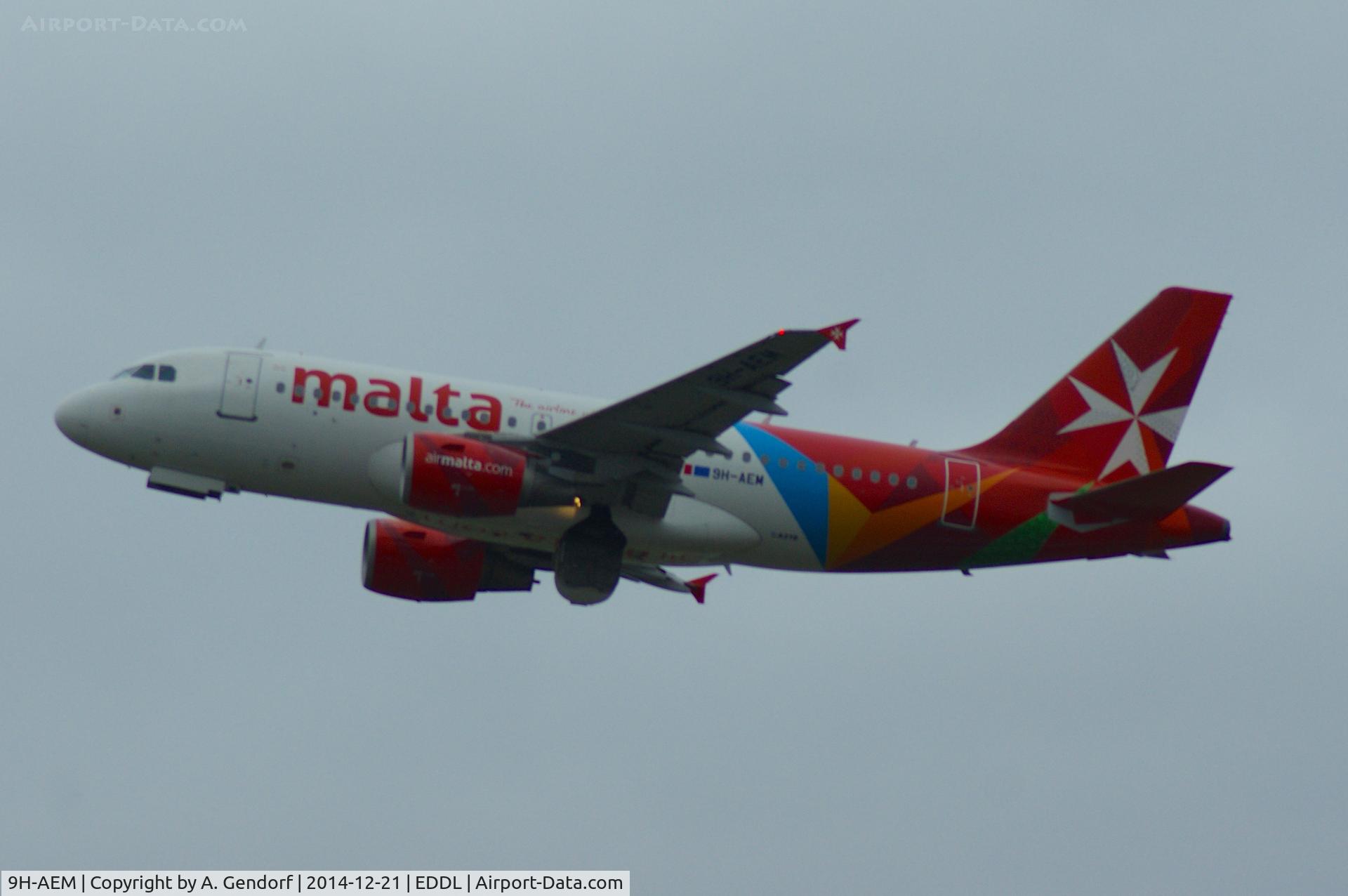9H-AEM, 2005 Airbus A319-111 C/N 2382, Air Malta, seen here shortly after take off at Düsseldorf Int'l(EDDL)